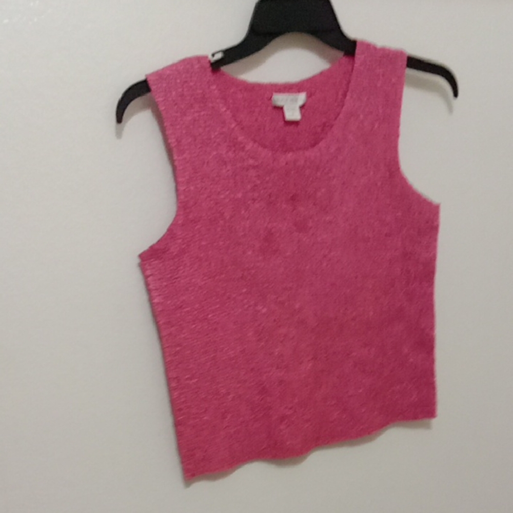 Rafael Crinkled Pink Popcorn Top